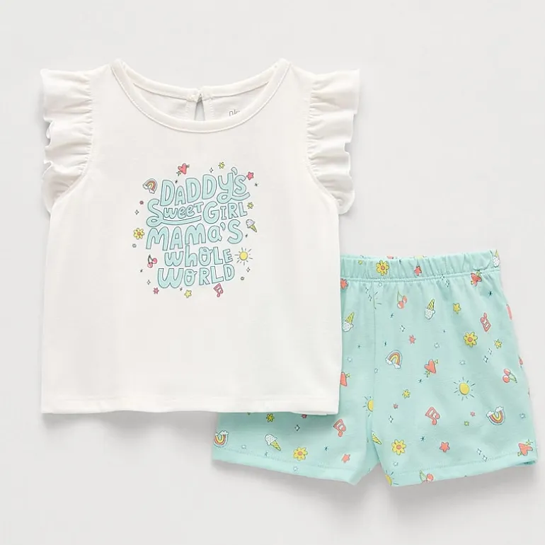 Okie Dokie Baby Girls 2-pc. Short Set