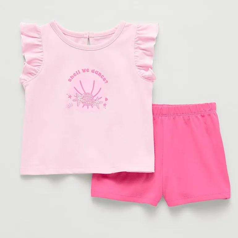 Okie Dokie Baby Girls 2-pc. Short Set
