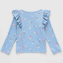Okie Dokie Baby Girls Round Neck Long Sleeve T-Shirt