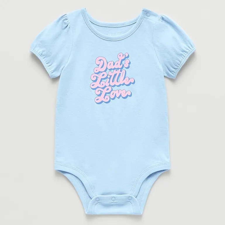 Okie Dokie Baby Girls Round Neck Short Sleeve Bodysuit