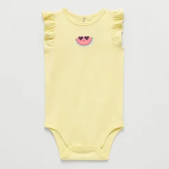 Okie Dokie Baby Girls Round Neck Sleeveless Bodysuit