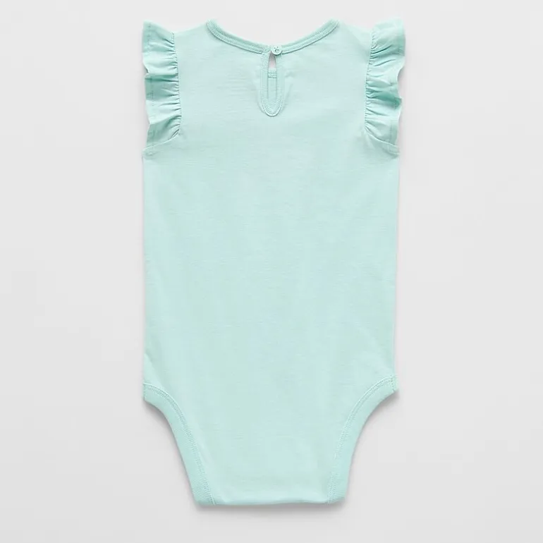 Okie Dokie Baby Girls Round Neck Sleeveless Bodysuit