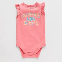 Okie Dokie Baby Girls Round Neck Sleeveless Bodysuit