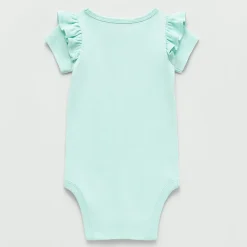 Okie Dokie Baby Girls Round Neck Short Sleeve Bodysuit