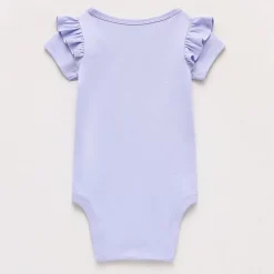 Okie Dokie Baby Girls Round Neck Short Sleeve Bodysuit