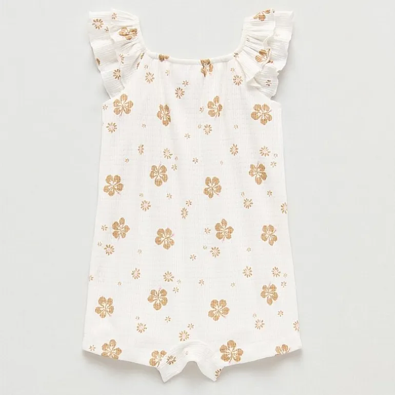Okie Dokie Baby Girls Short Sleeve Romper