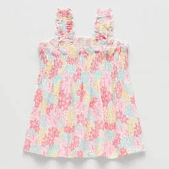 Okie Dokie Baby Girls Square Neck Sleeveless Tank Top