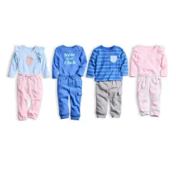 Okie Dokie Baby Unisex Crew Neck Long Sleeve Rib Bodysuit