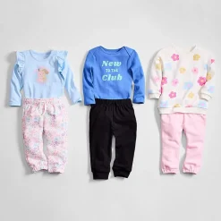 Okie Dokie Baby Unisex Crew Neck Long Sleeve Rib Bodysuit