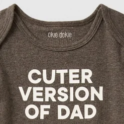 Okie Dokie Baby Unisex Crew Neck Short Sleeve Rib Bodysuit