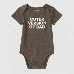Okie Dokie Baby Unisex Crew Neck Short Sleeve Rib Bodysuit