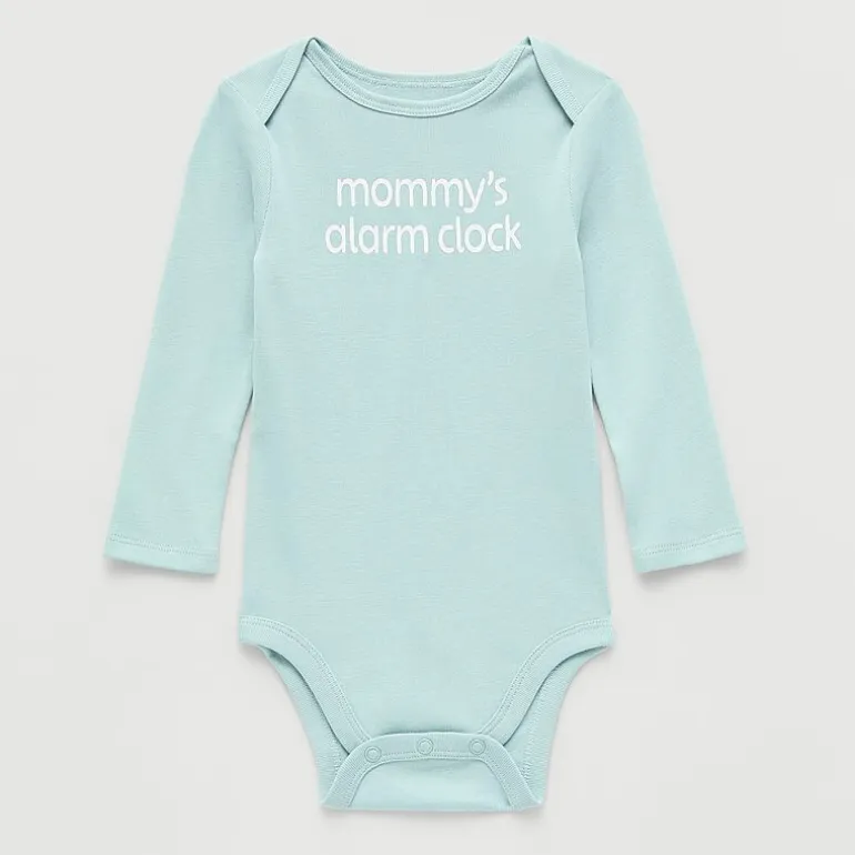 Okie Dokie Baby Unisex Crew Neck Long Sleeve Rib Bodysuit
