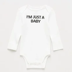 Okie Dokie Baby Unisex Crew Neck Long Sleeve Rib Bodysuit