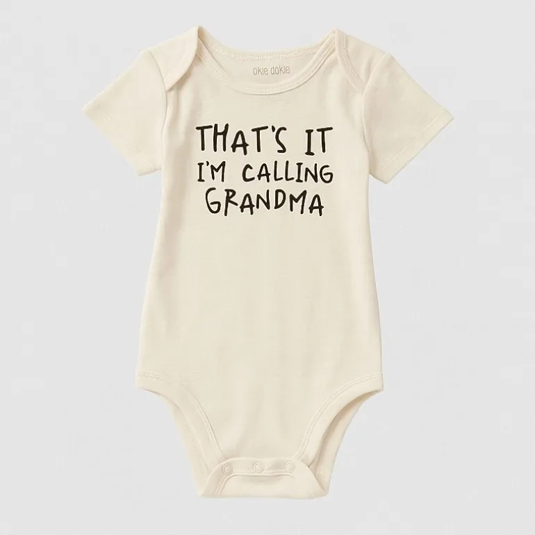 Okie Dokie Baby Unisex Crew Neck Short Sleeve Rib Bodysuit