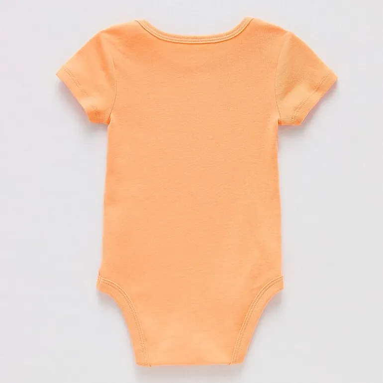 Okie Dokie Baby Unisex Round Neck Short Sleeve Rib Bodysuit