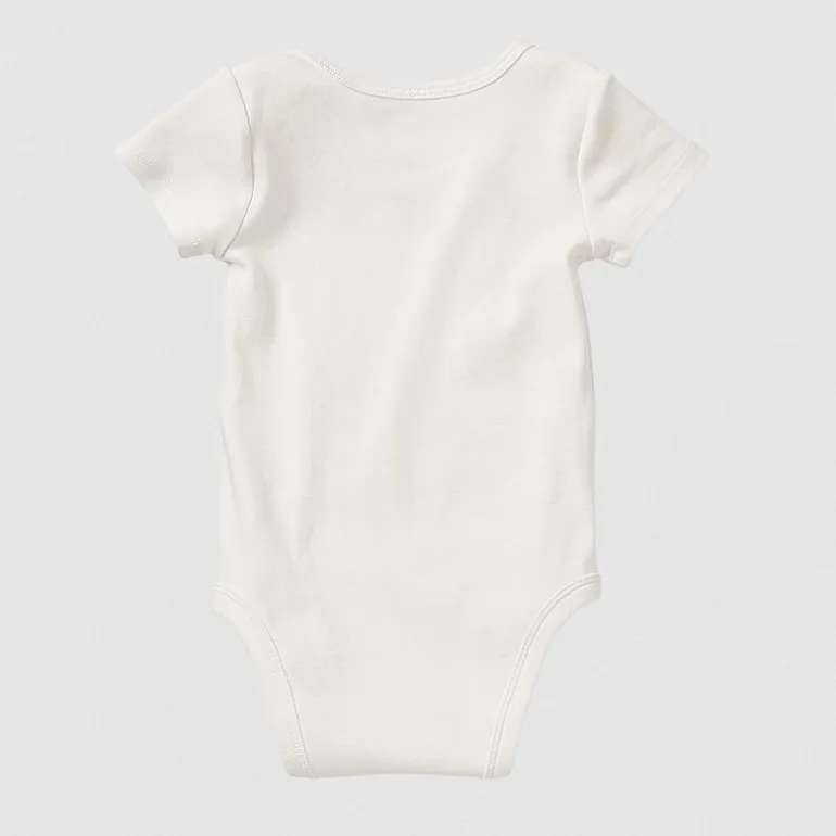 Okie Dokie Baby Unisex Round Neck Short Sleeve Rib Bodysuit
