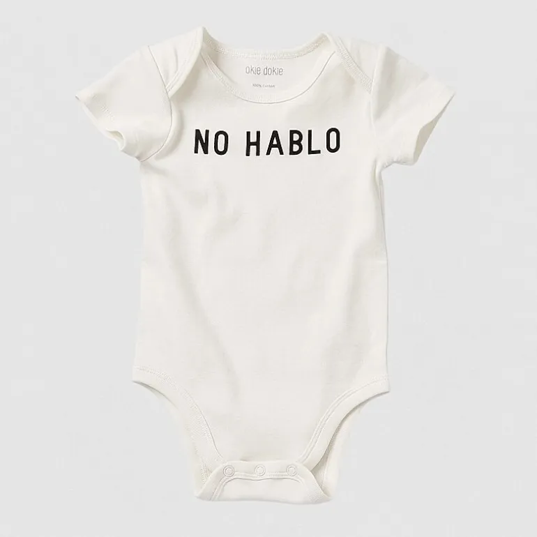 Okie Dokie Baby Unisex Round Neck Short Sleeve Rib Bodysuit