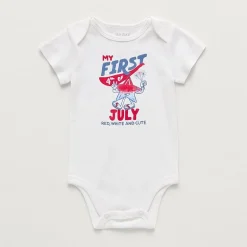 Okie Dokie Baby Unisex Round Neck Short Sleeve Rib Bodysuit