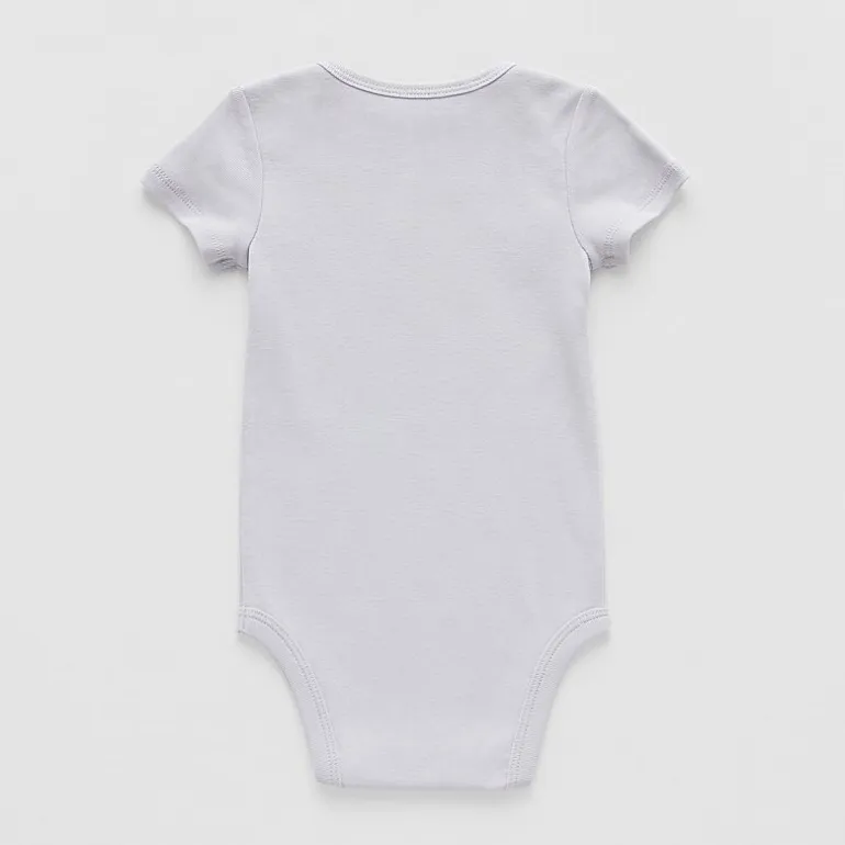 Okie Dokie Baby Unisex Round Neck Short Sleeve Rib Bodysuit