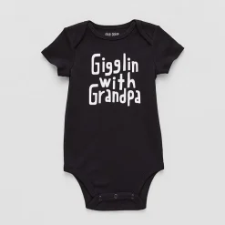 Okie Dokie Baby Unisex Round Neck Short Sleeve Rib Bodysuit