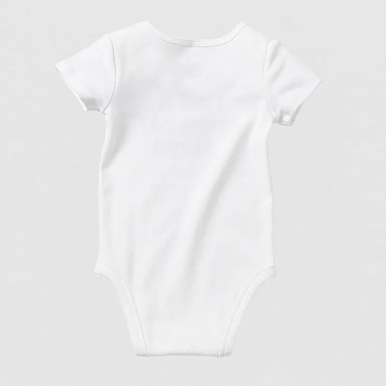 Okie Dokie Baby Unisex Round Neck Short Sleeve Rib Bodysuit