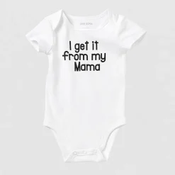 Okie Dokie Baby Unisex Round Neck Short Sleeve Rib Bodysuit