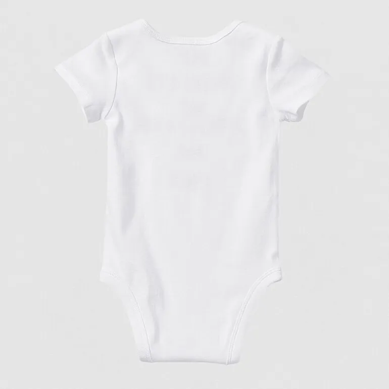 Okie Dokie Baby Unisex Round Neck Short Sleeve Rib Bodysuit