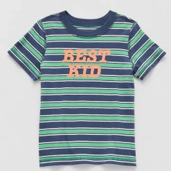 Okie Dokie Boys Easy-on + Easy-off Sensory Friendly Crew Neck Short Sleeve Adaptive Regular Fit Graphic T-Shirt