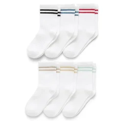 Okie Dokie Little & Big Kid Boys 6 Pair Crew Socks