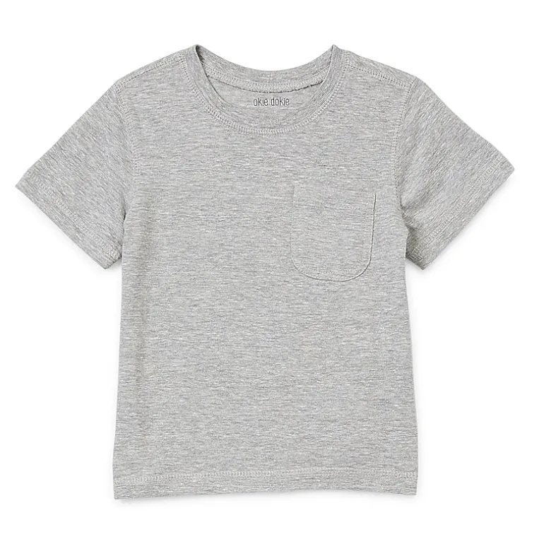 Okie Dokie Little Boys Crew Neck Short Sleeve T-Shirt