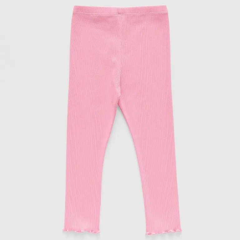 Okie Dokie Rib Toddler & Little Girls Full Length Leggings