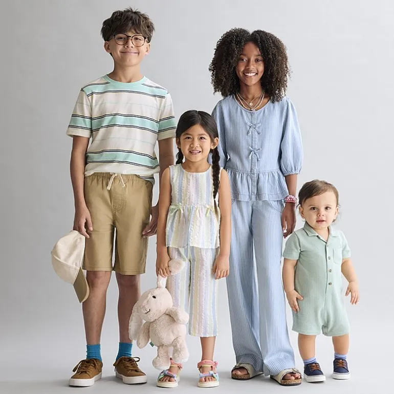 Okie Dokie Seersucker Toddler & Little Girls 2-pc. Pant Set