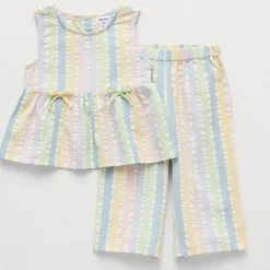 Okie Dokie Seersucker Toddler & Little Girls 2-pc. Pant Set