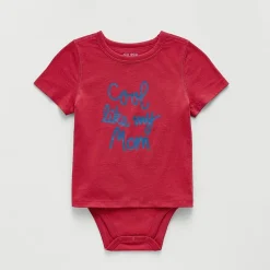 Okie Dokie Toddler Boys Bodysuit Closure Adaptive Crew Neck Short Sleeve Bodysuit