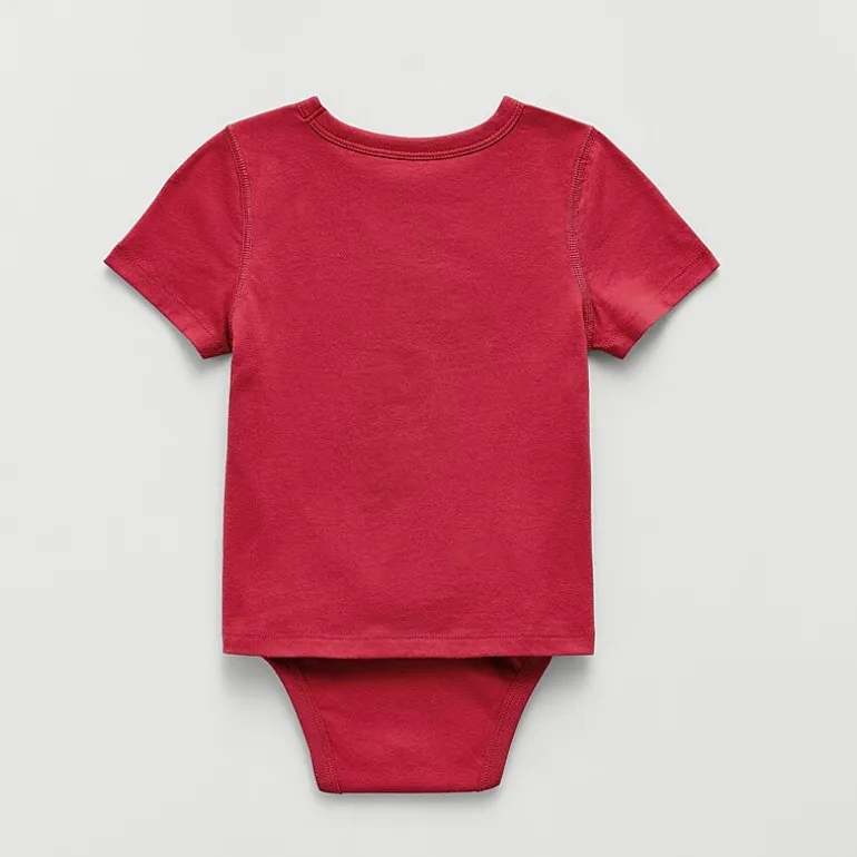 Okie Dokie Toddler Boys Bodysuit Closure Adaptive Crew Neck Short Sleeve Bodysuit
