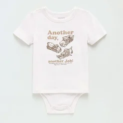Okie Dokie Toddler Boys Bodysuit Closure Adaptive Crew Neck Short Sleeve Bodysuit
