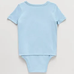 Okie Dokie Toddler Boys Hidden Access Opening Adaptive Round Neck Short Sleeve Bodysuit