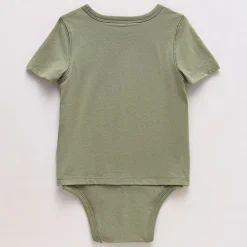Okie Dokie Toddler Boys Hidden Access Opening Adaptive Round Neck Short Sleeve Bodysuit