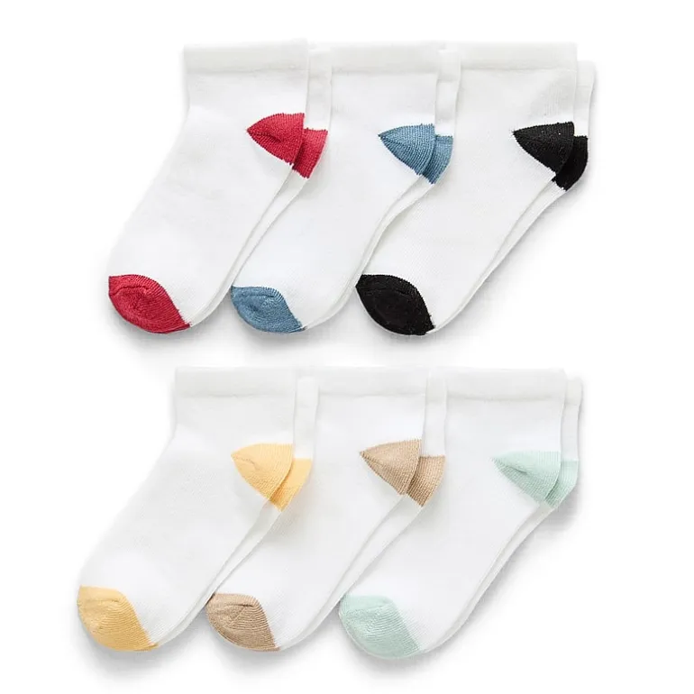 Okie Dokie Toddler Boys Multi-Pack 6 Pair Low Cut Socks