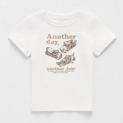 Okie Dokie Toddler Boys Round Neck Short Sleeve Adaptive Regular Fit Graphic T-Shirt