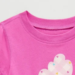 Okie Dokie Toddler Girls Round Neck Short Sleeve Adaptive Regular Fit Graphic T-Shirt