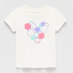 Okie Dokie Toddler Girls Round Neck Short Sleeve Adaptive Regular Fit Graphic T-Shirt