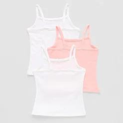 Okie Dokie Toddler Girls U Neck Sleeveless 3 Pack Camisole