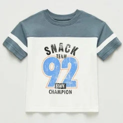 Okie Dokie Toddler & Little Boys Round Neck Short Sleeve Relaxed Fit Graphic T-Shirt