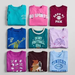 Okie Dokie Toddler & Little Boys V Neck Short Sleeve Regular Fit Graphic T-Shirt