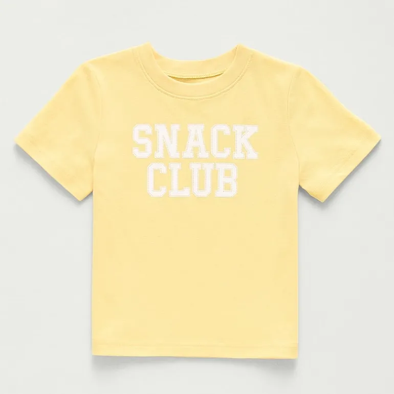 Okie Dokie Toddler & Little Boys Crew Neck Short Sleeve Regular Fit Graphic T-Shirt