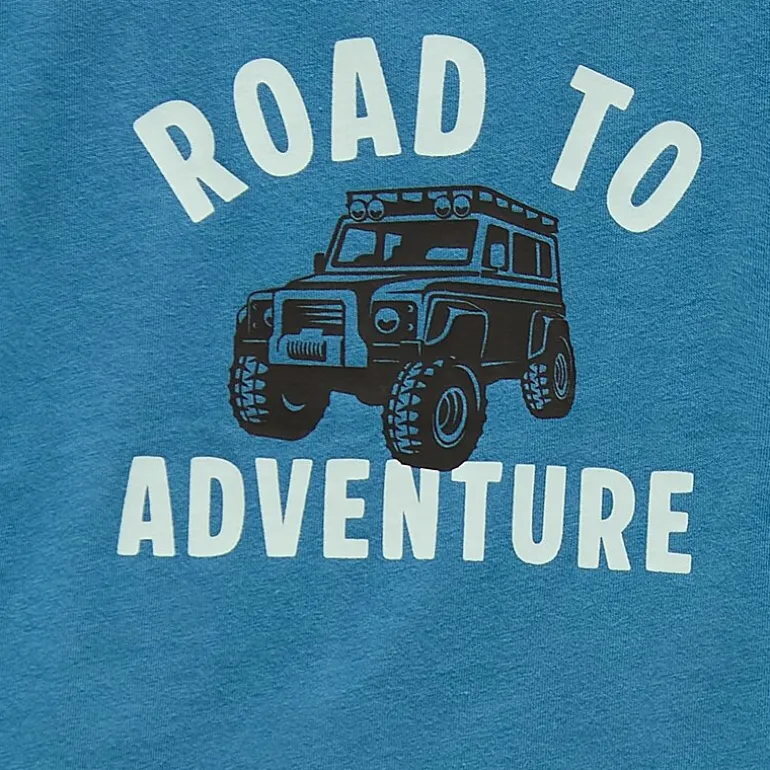 Okie Dokie Toddler & Little Boys Crew Neck Short Sleeve Regular Fit Graphic T-Shirt