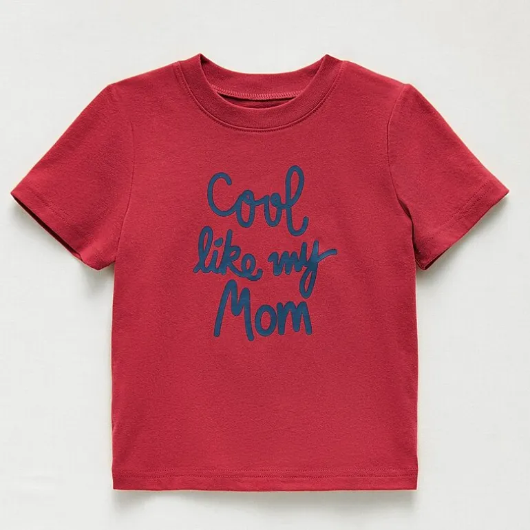 Okie Dokie Toddler & Little Boys Crew Neck Short Sleeve Regular Fit Graphic T-Shirt