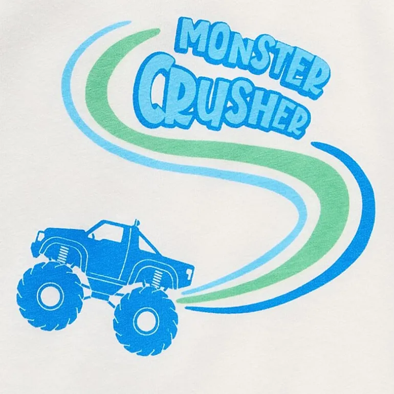 Okie Dokie Toddler & Little Boys Crew Neck Short Sleeve Regular Fit 2-pc. Graphic T-Shirt