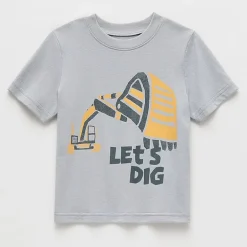 Okie Dokie Toddler & Little Boys Round Neck Short Sleeve Regular Fit Graphic T-Shirt